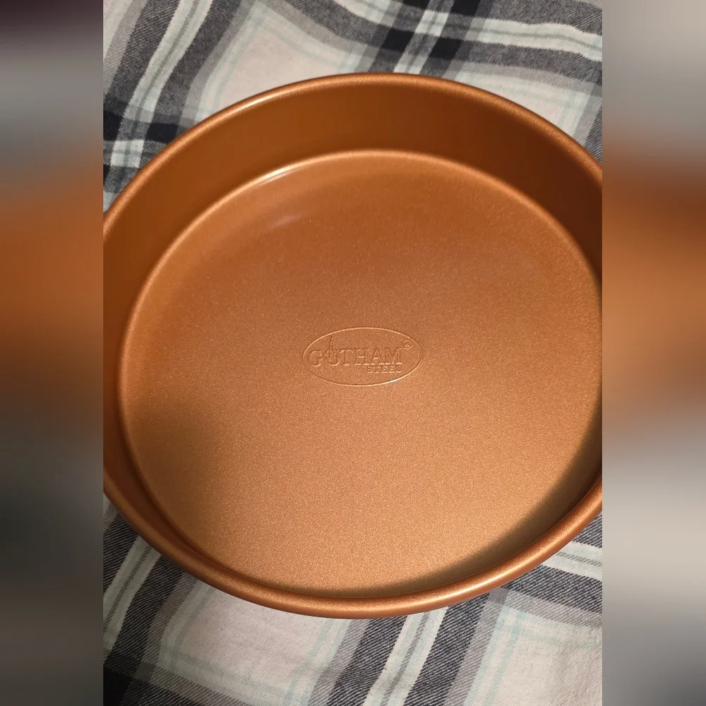 Gothom Steel Round Copper  Baking Pan New